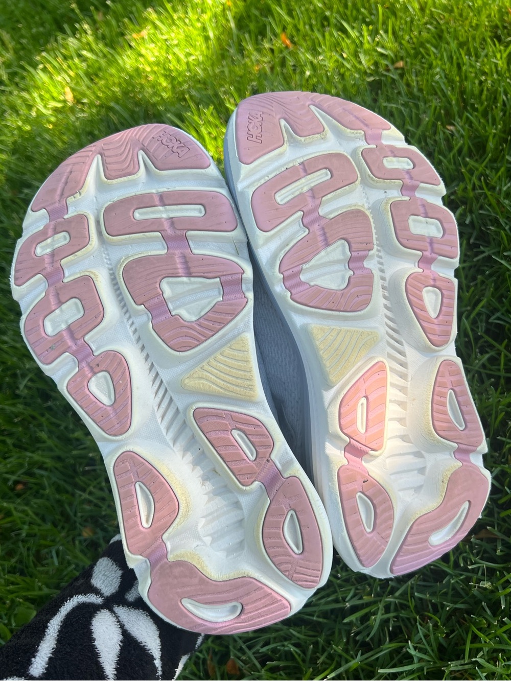 Hoka Gaviota 5 Running Shoe Harbor Mist Rose Gold Grey 8 women - Picture 2 of 16
